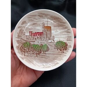 Johnson Brothers Norris Castle Decorative Trinket Dish England Brown White